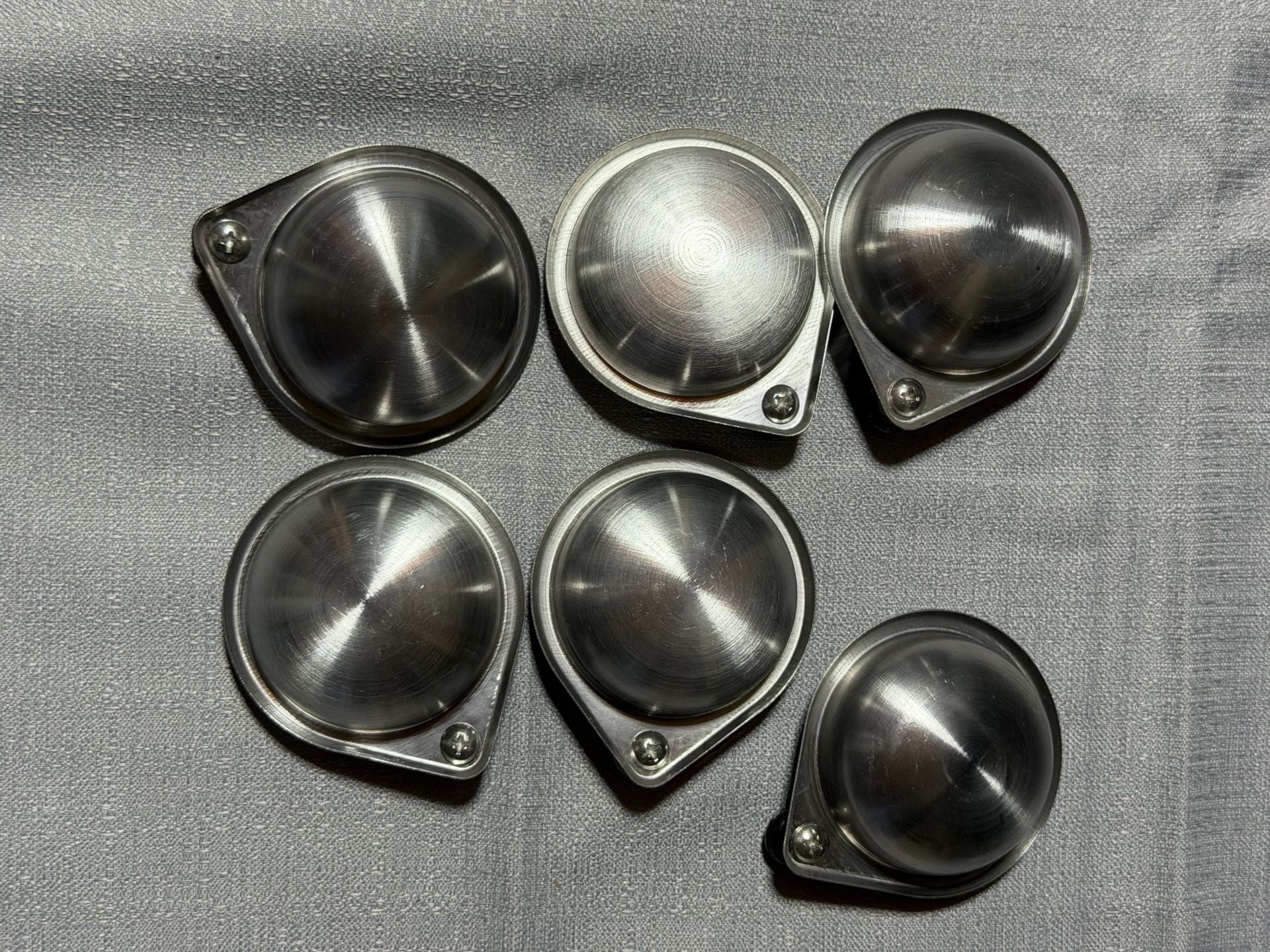 Elite 6-Cup Aluminum Egg Poacher Insert Set 4