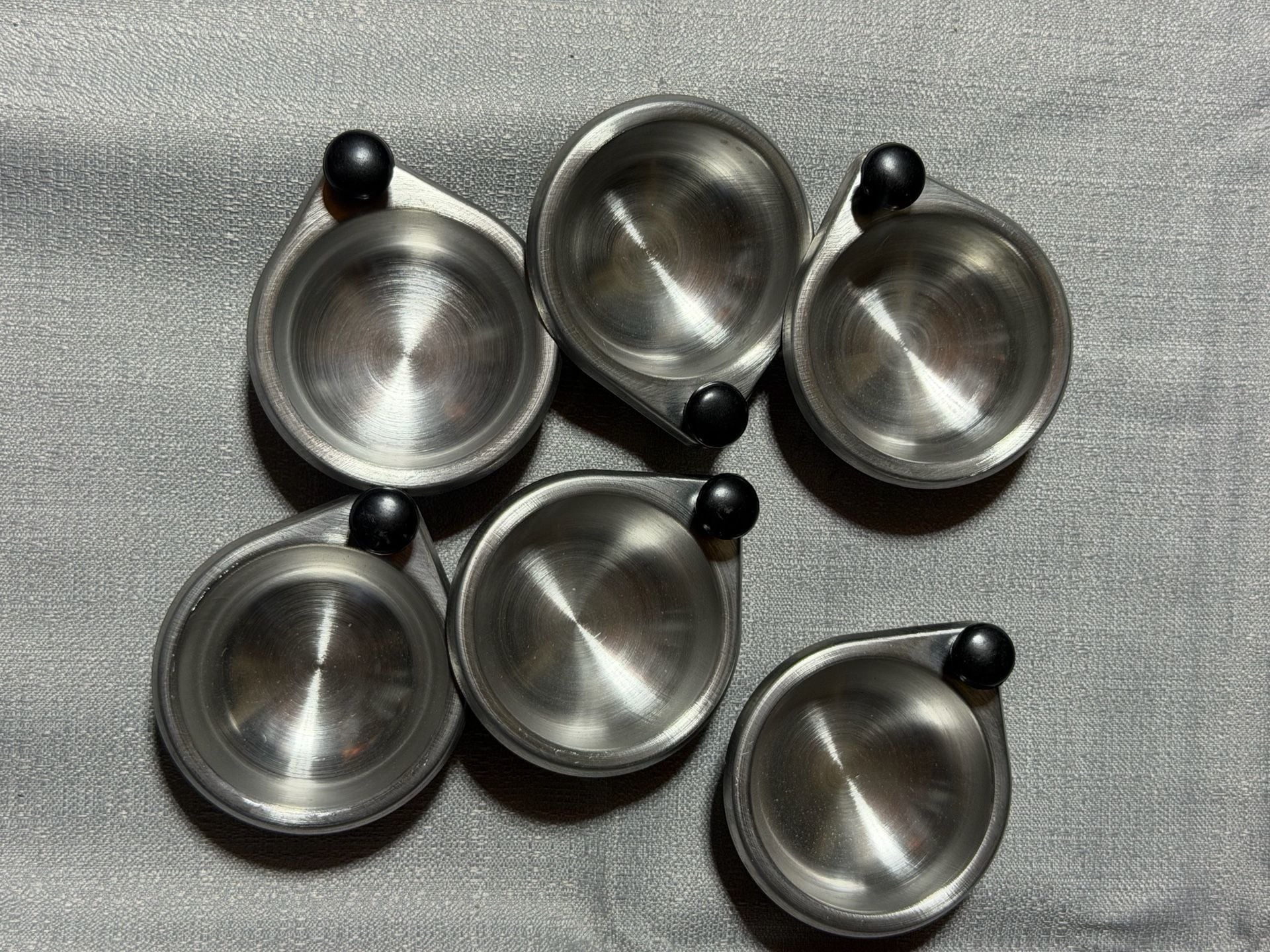 Elite 6-Cup Aluminum Egg Poacher Insert Set 5