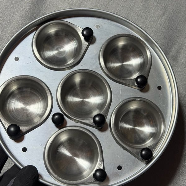 Elite 6-Cup Aluminum Egg Poacher Insert Set