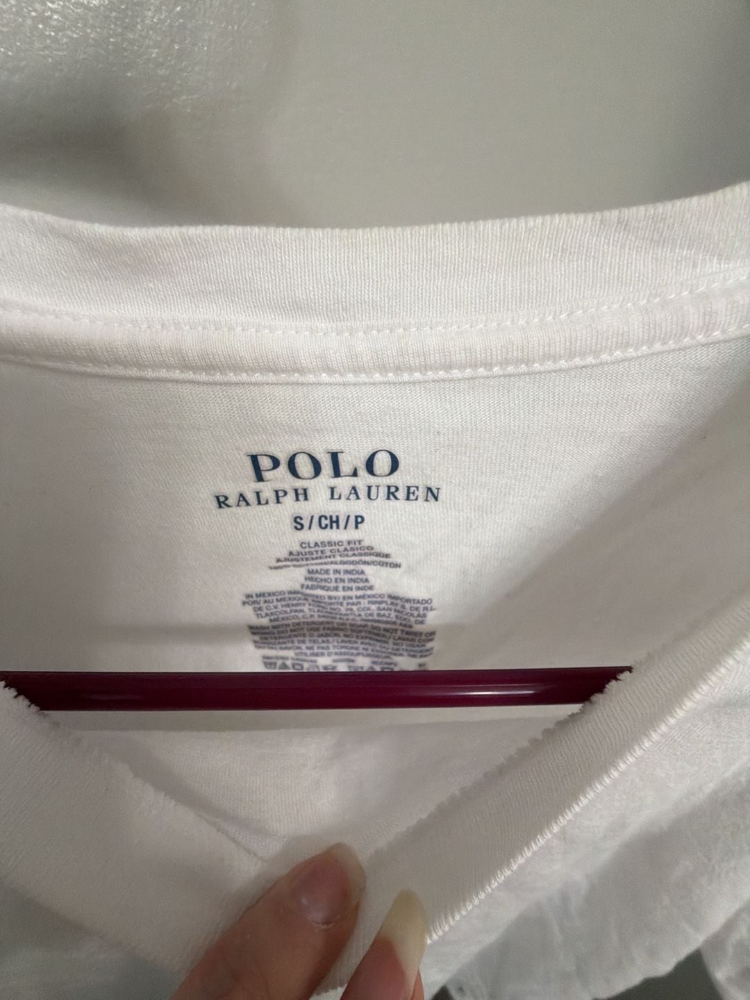 Polo Ralph Lauren Men’s T-Shirt Size Small White Classic Fit Cotton Tee 3