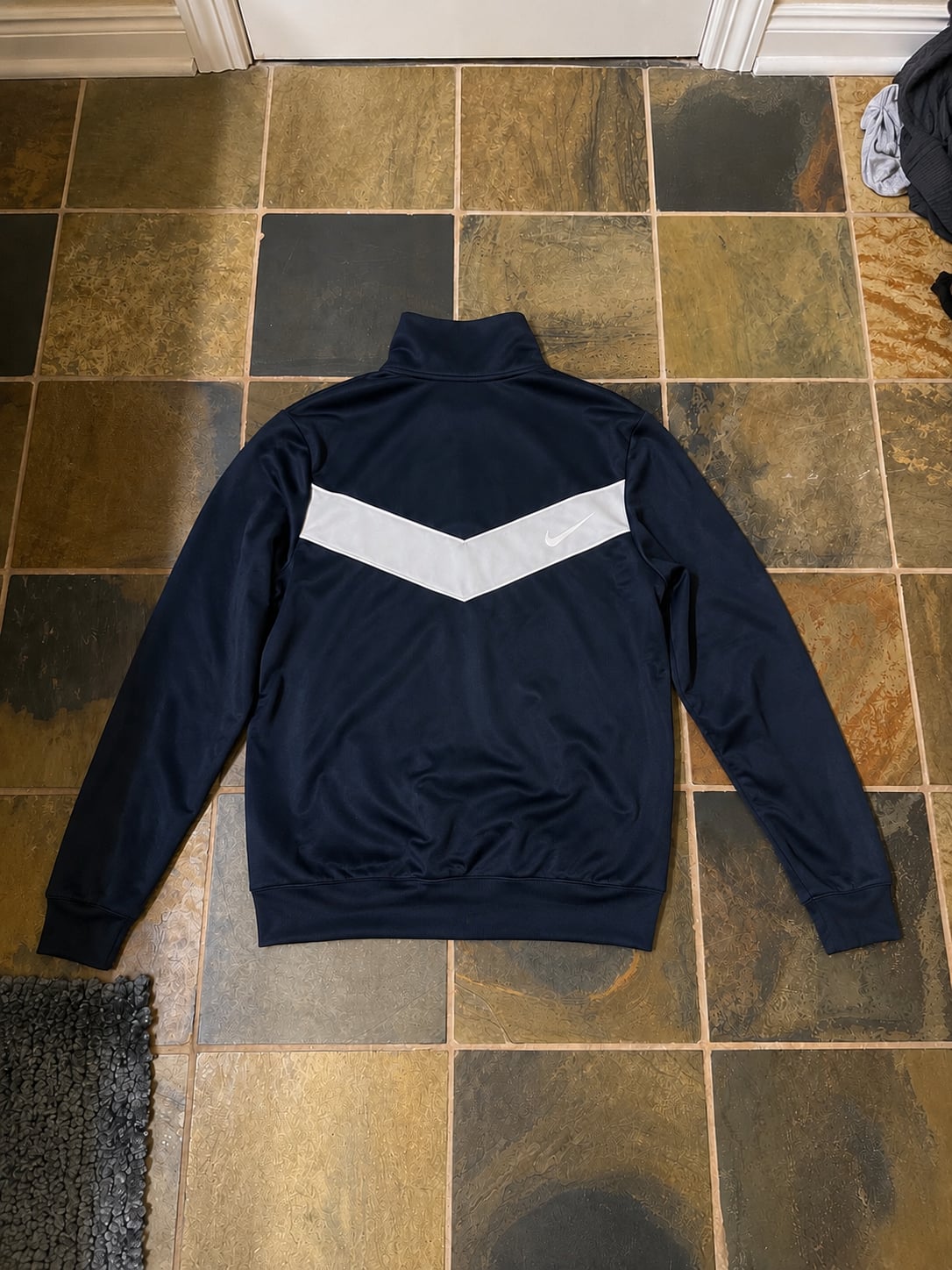 Nike Sportswear Chevron Track Jacket Navy Blue Size Large 2