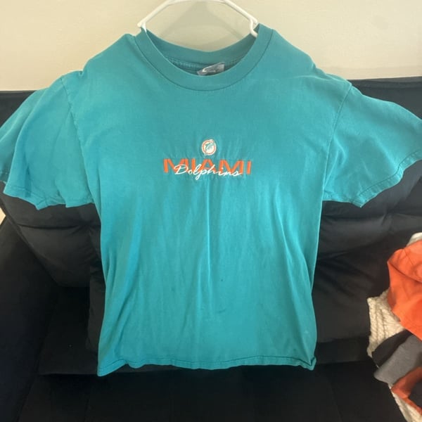 Vintage 90s Lee Sport Miami Dolphins T-Shirt Size Large