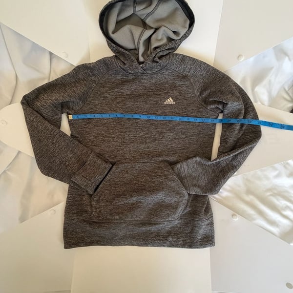 Adidas Climawarm Hoodie Gray Heather Size S