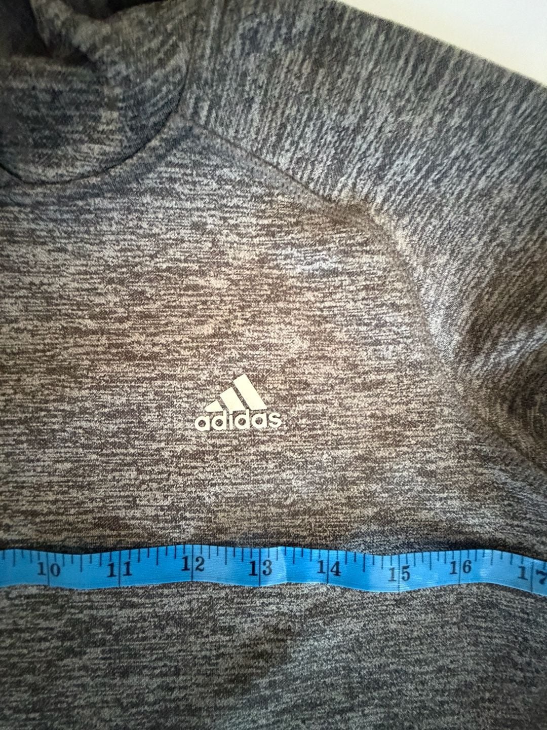 Adidas Climawarm Hoodie Gray Heather Size S 6