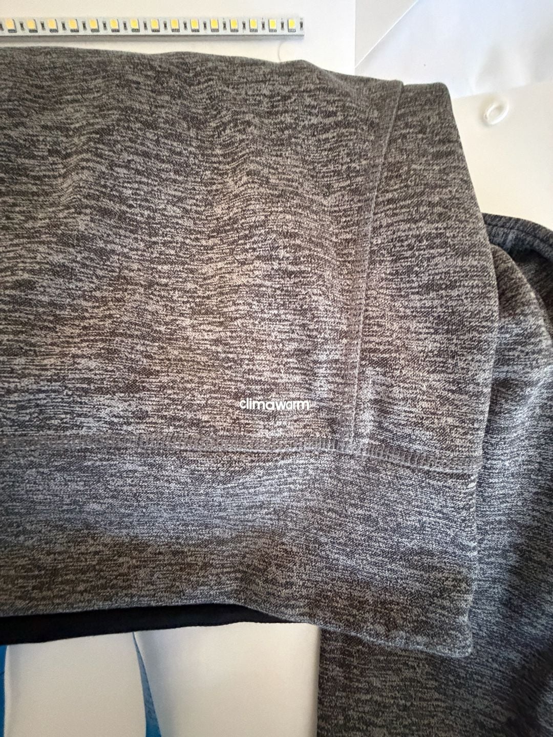 Adidas Climawarm Hoodie Gray Heather Size S 8