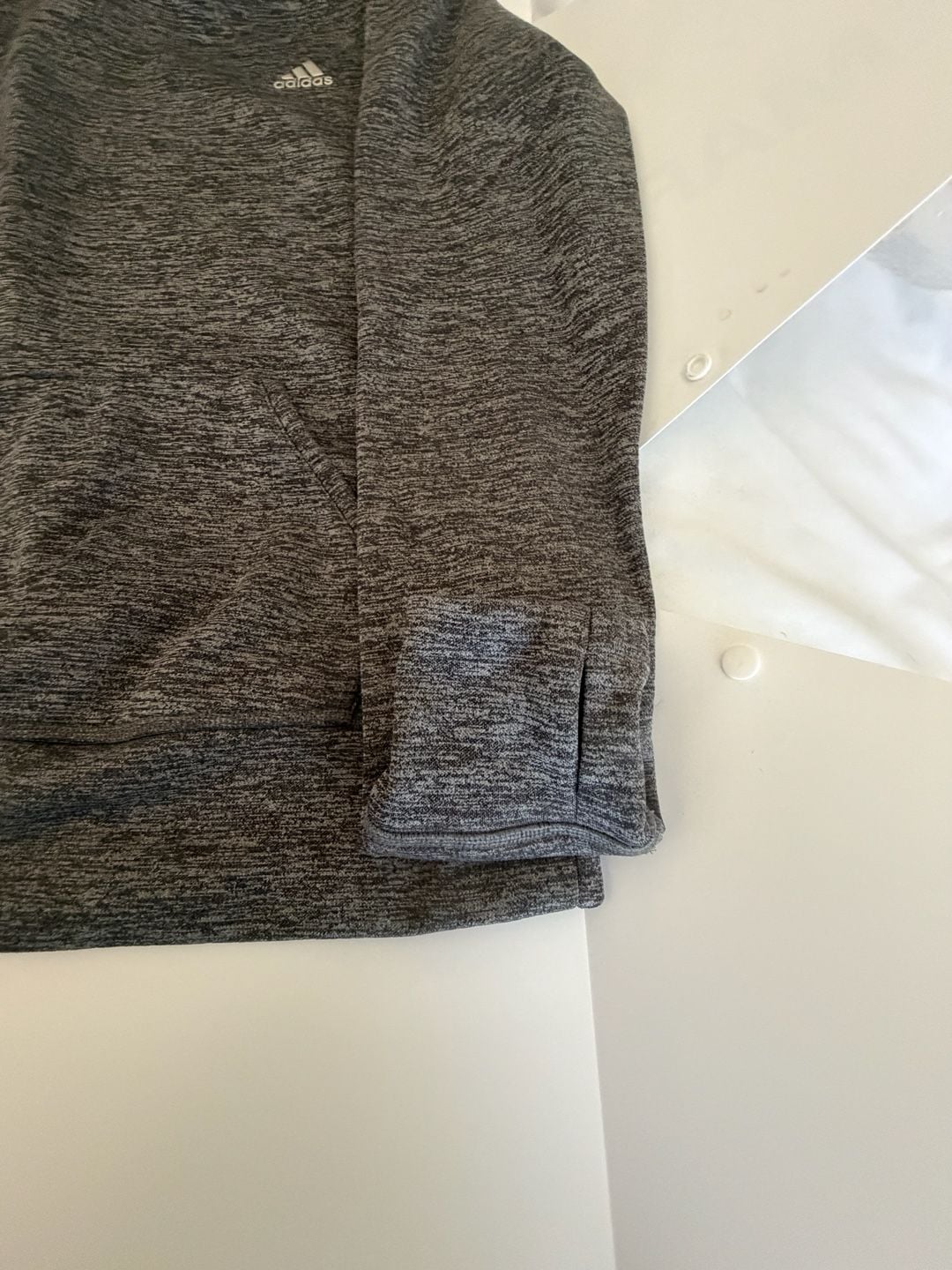 Adidas Climawarm Hoodie Gray Heather Size S 10