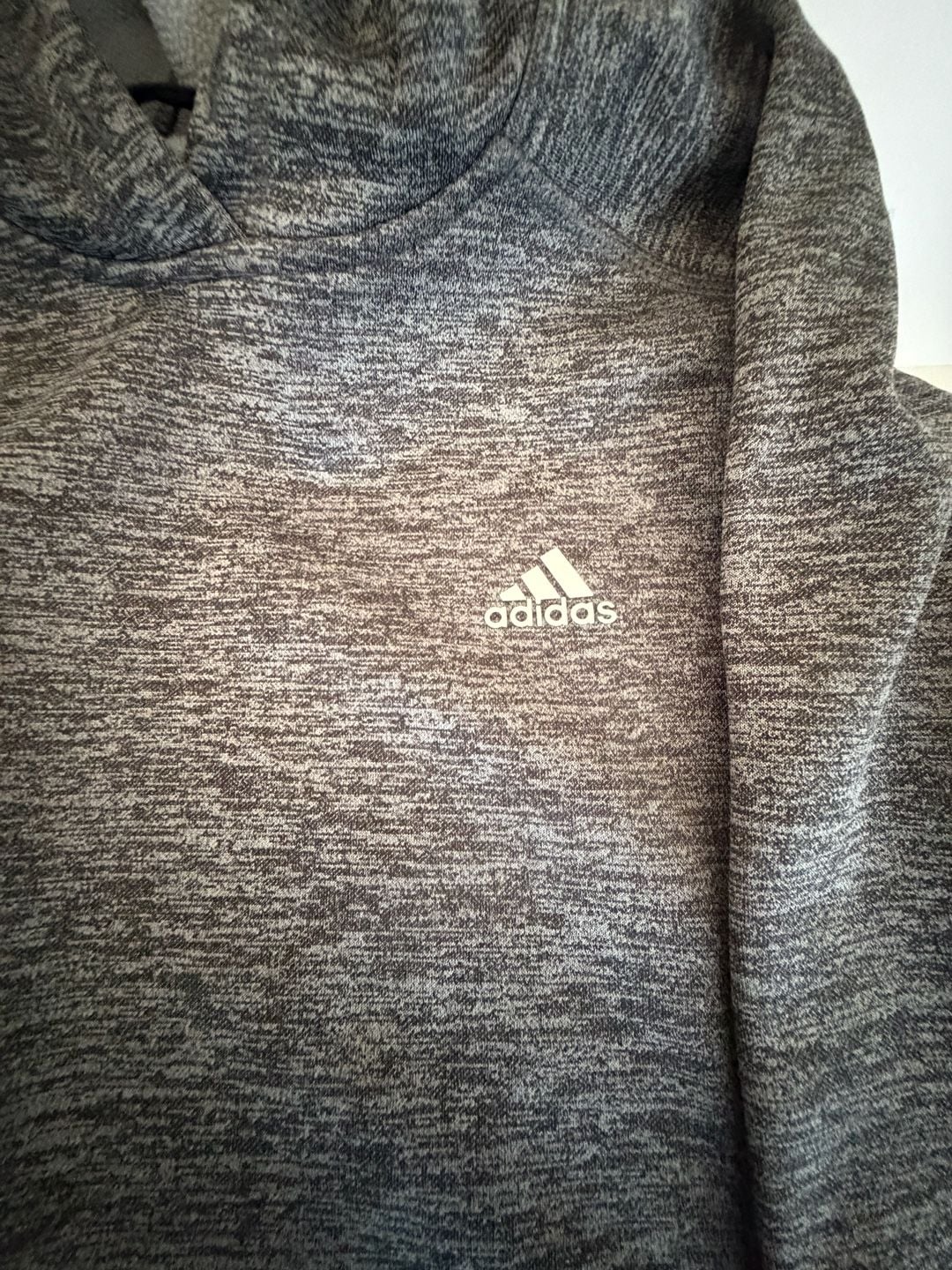 Adidas Climawarm Hoodie Gray Heather Size S 14