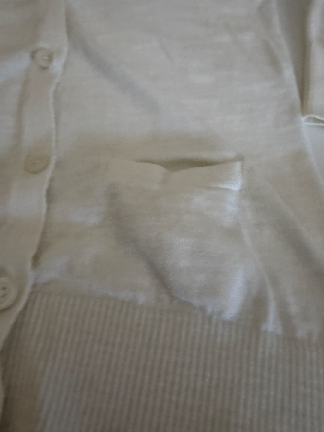 Banana Republic Women's White 100% Cotton V-Neck Button-Down Cardigan Size XS 4