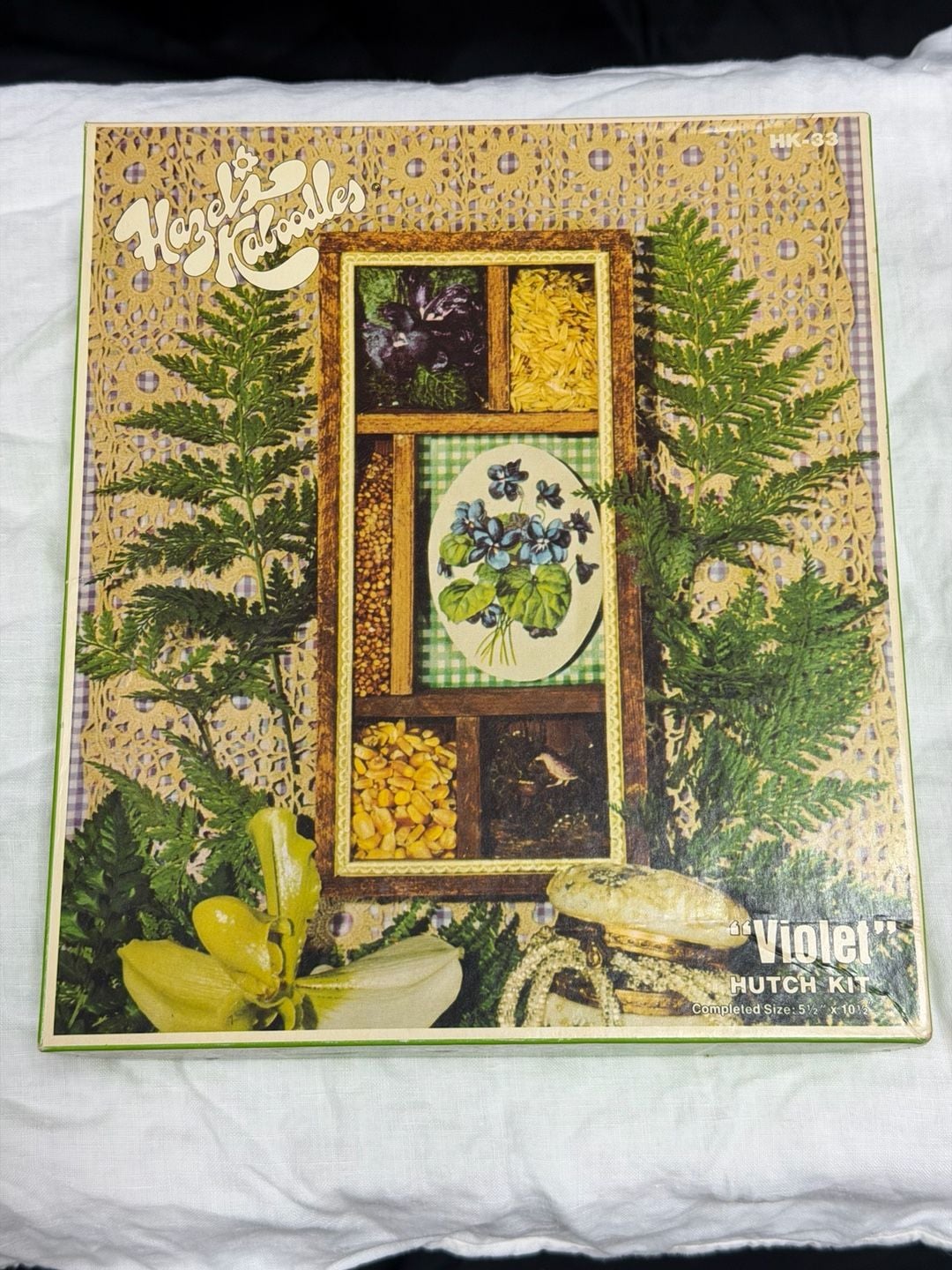 Vintage 1972 Hazel's Kaboodles Violet Hutch Kit HK-33 Craft Set 1