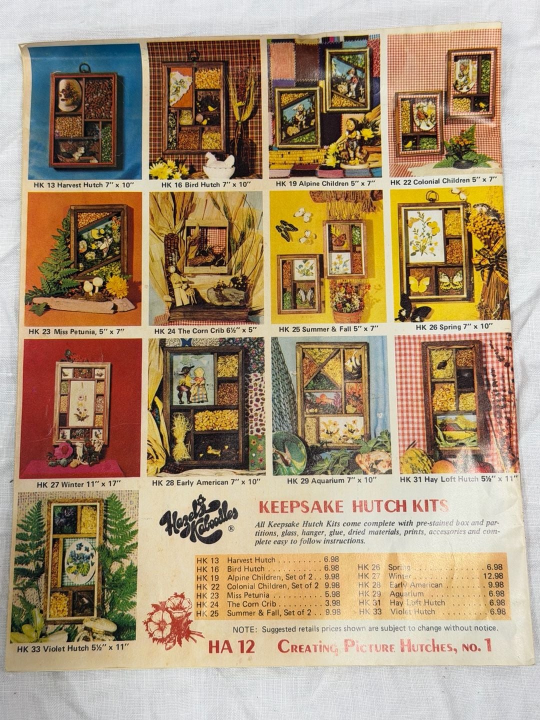 Vintage 1972 Hazel's Kaboodles Violet Hutch Kit HK-33 Craft Set 7