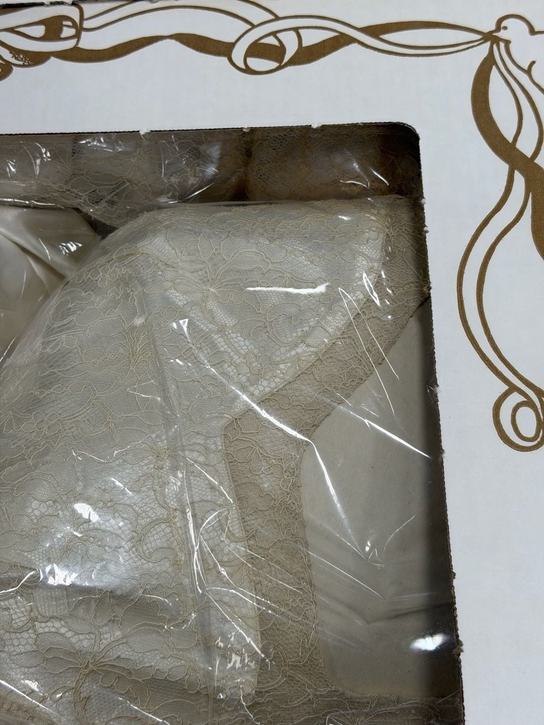Now and Forever Vintage Preserved Lace and Satin Wedding Gown UNOPENED PRE 2000 6