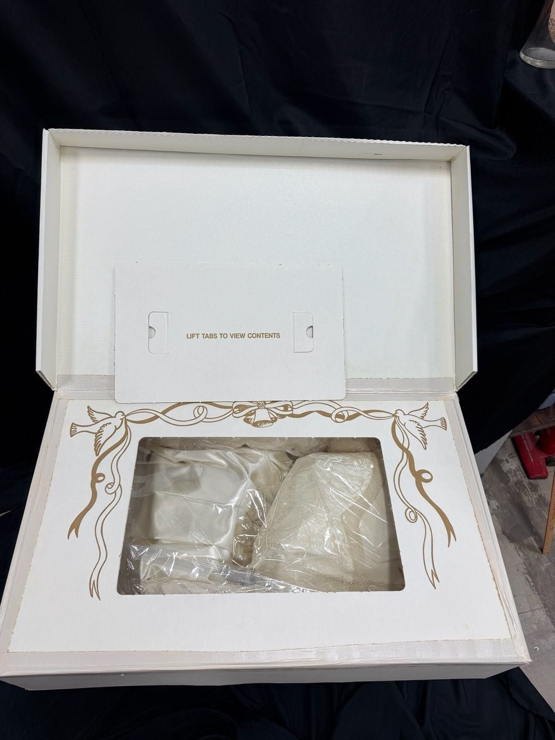 Now and Forever Vintage Preserved Lace and Satin Wedding Gown UNOPENED PRE 2000 2