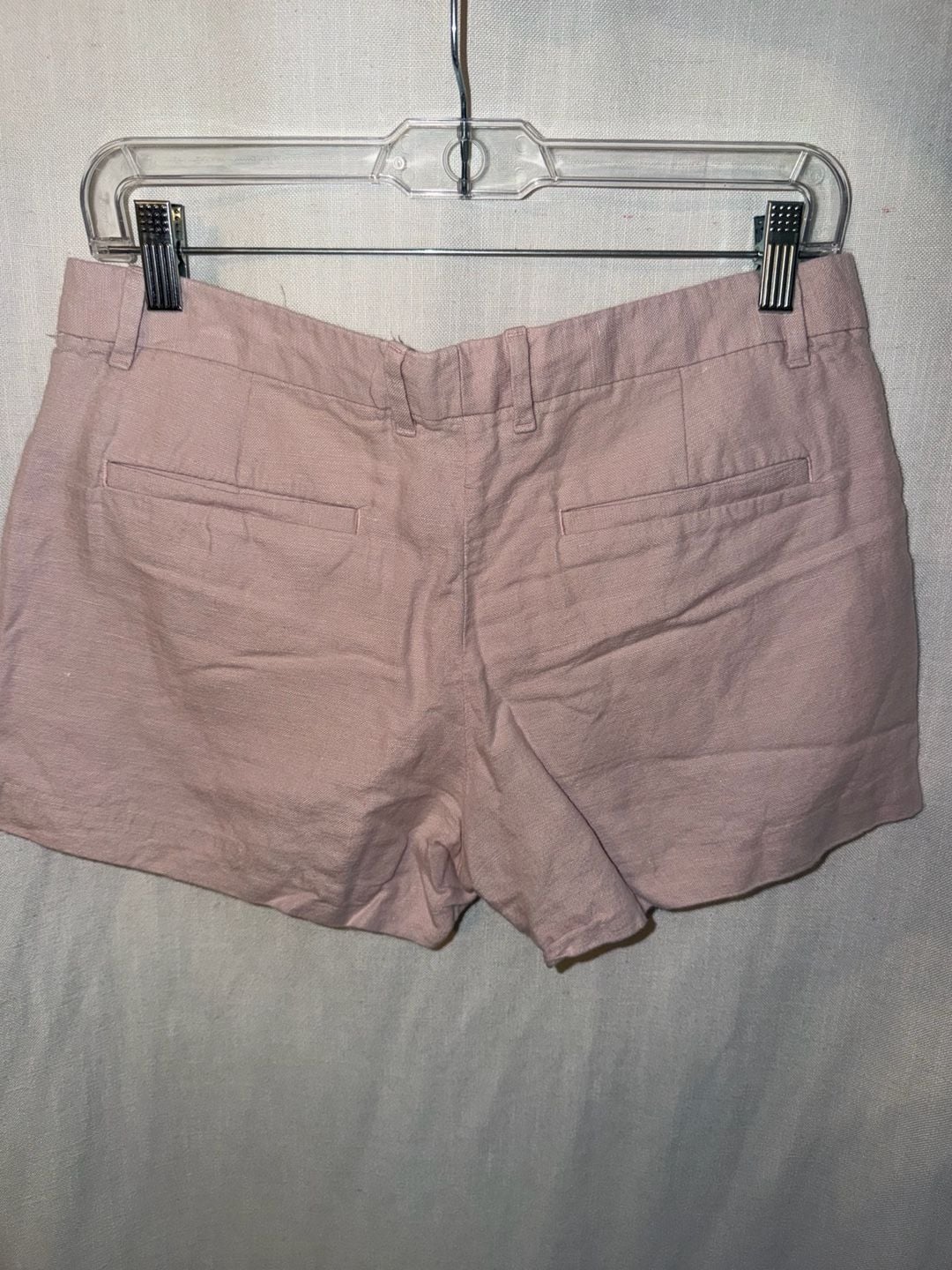 Gap Women's Size 4 Pink Linen Cotton Blend Casual Shorts 7
