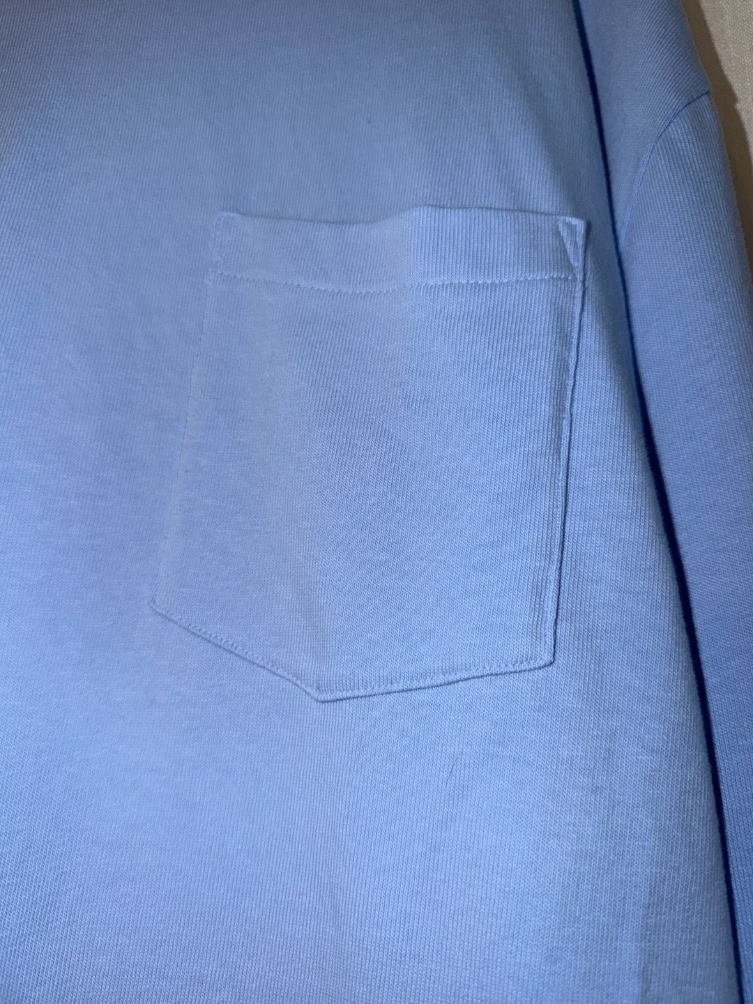 Gap Long Sleeve Pocket T-Shirt Light Blue XL 3