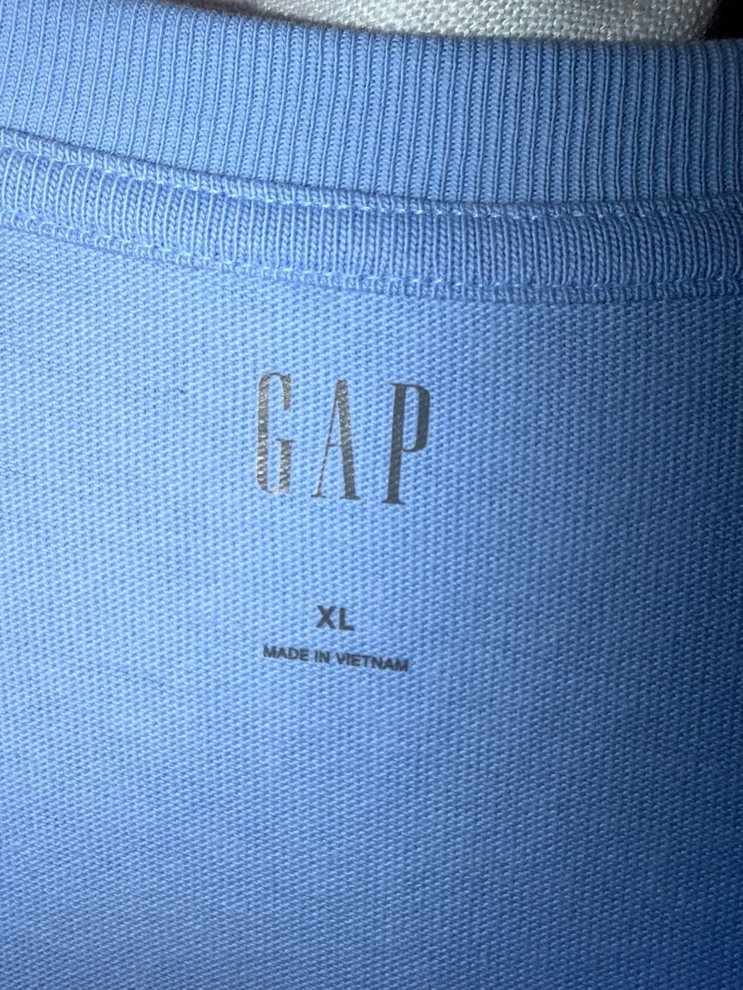 Gap Long Sleeve Pocket T-Shirt Light Blue XL 5