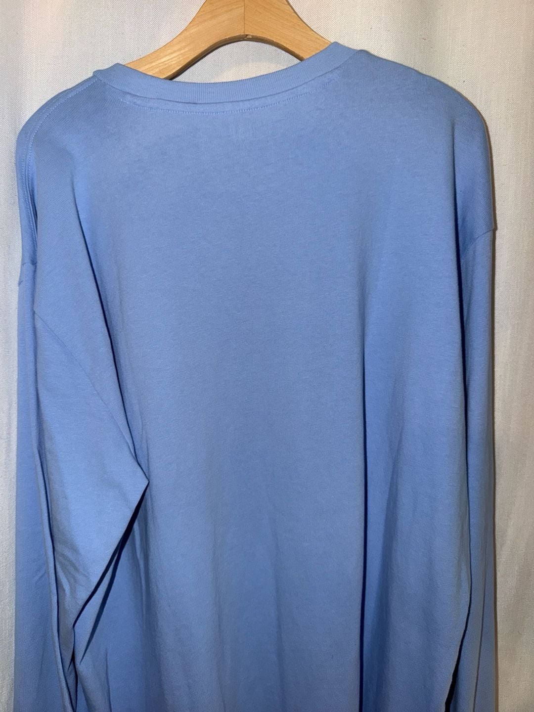 Gap Long Sleeve Pocket T-Shirt Light Blue XL 6