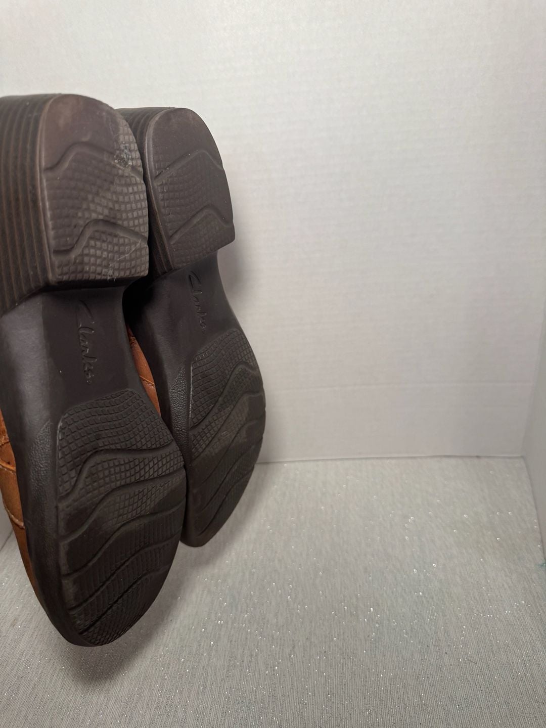 Clarks Collection Brown Leather Clog Mules Size 11 8