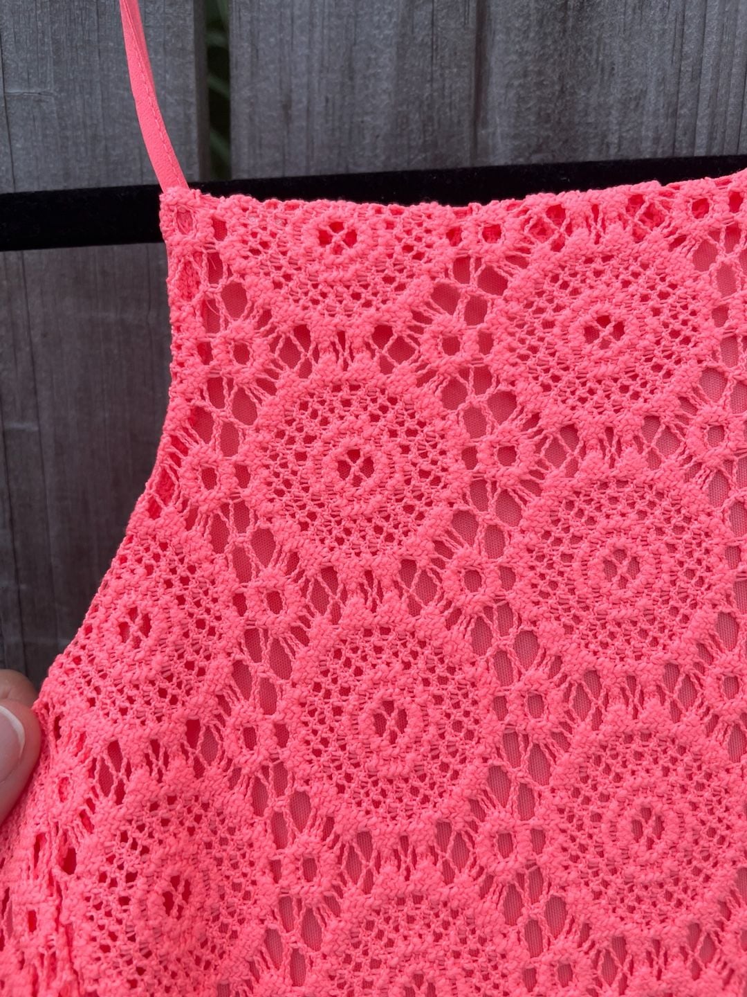 Lilly Pulitzer Pink Lace High Neck Dress Size L 5