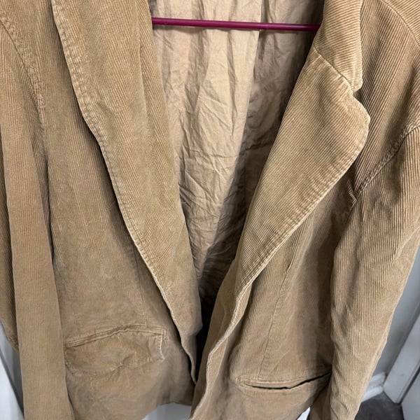 J.Crew Men’s XL Tan Corduroy Blazer Sport Coat Jacket Preppy Casual