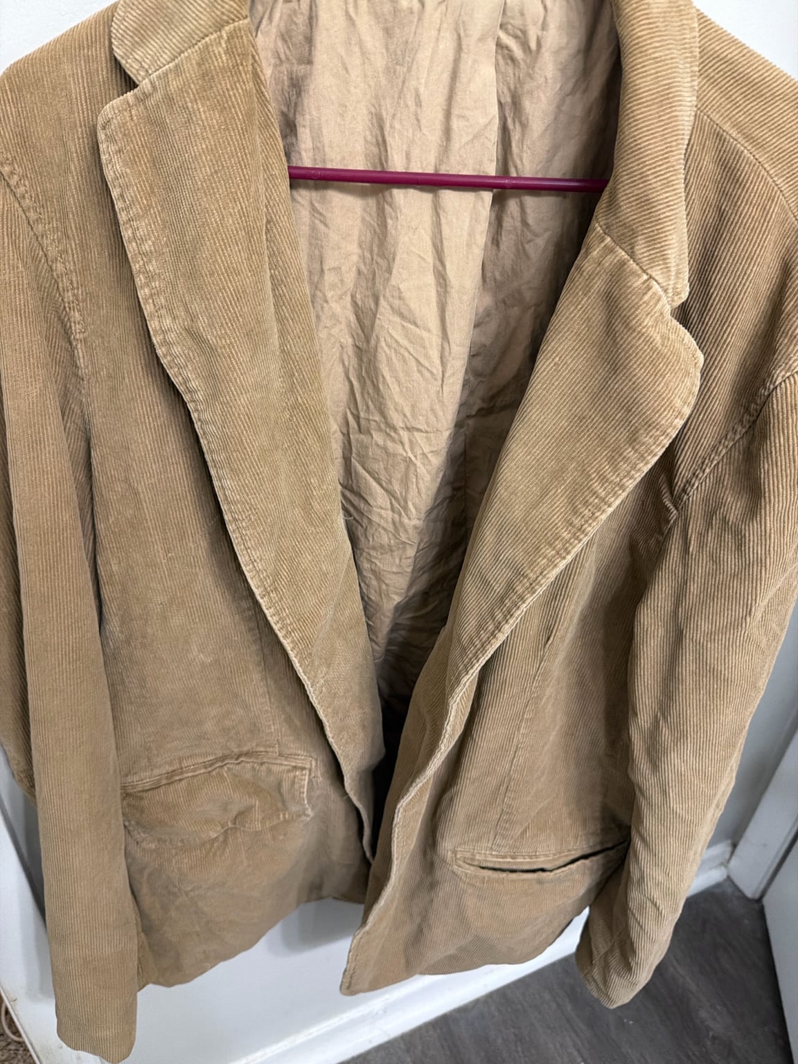 J.Crew Men’s XL Tan Corduroy Blazer Sport Coat Jacket Preppy Casual 10