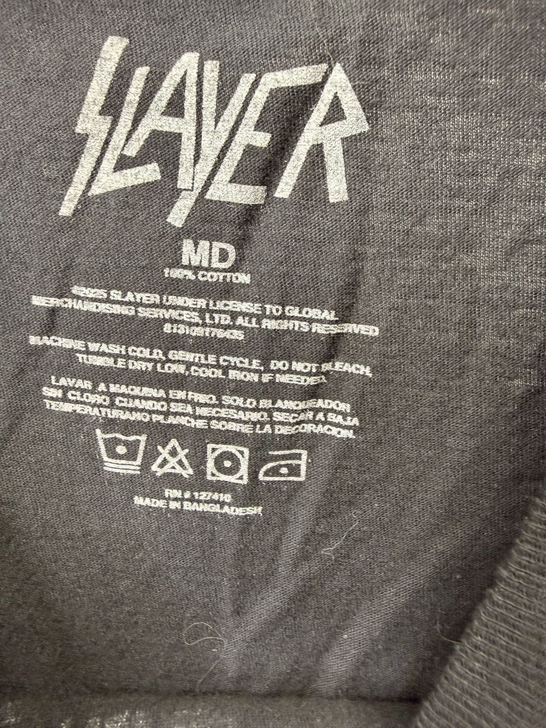 Slayer Band T-Shirt Size Medium Graphic Tee 3