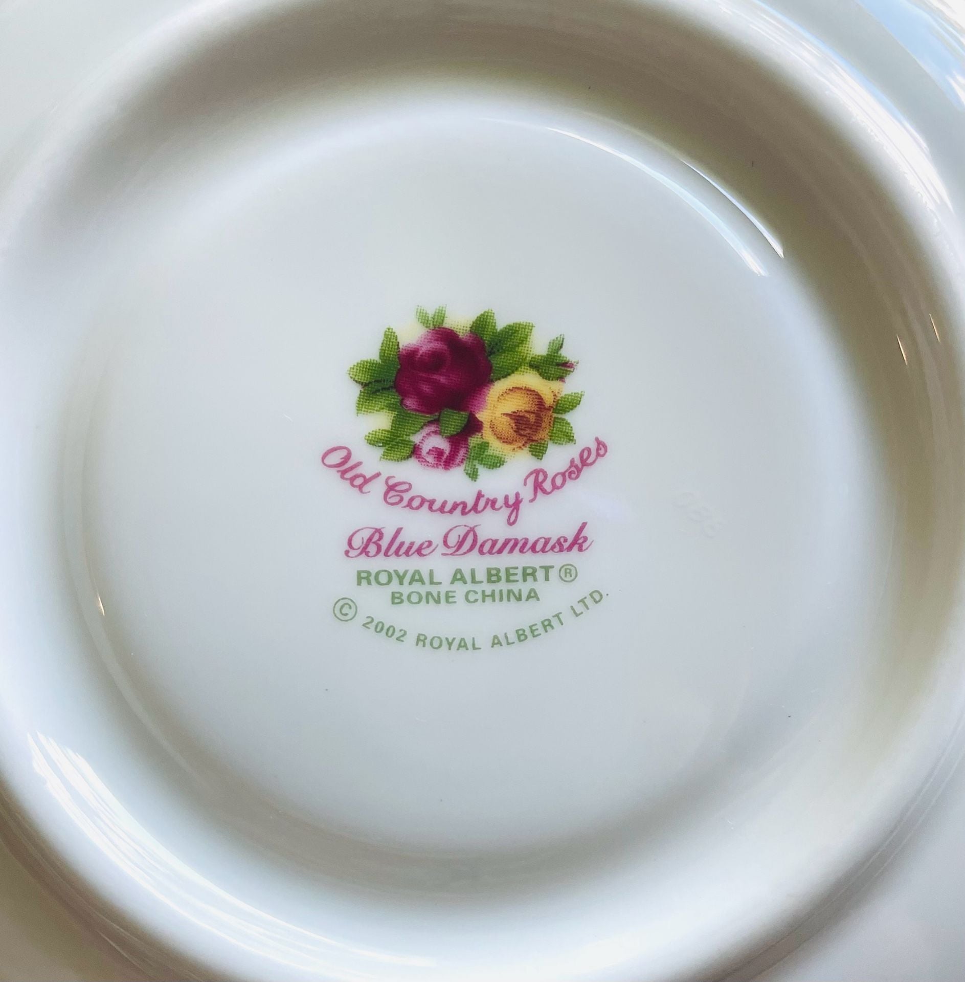 Royal Albert Old Country Roses Blue Damask Tea Cup and Saucer Set 6