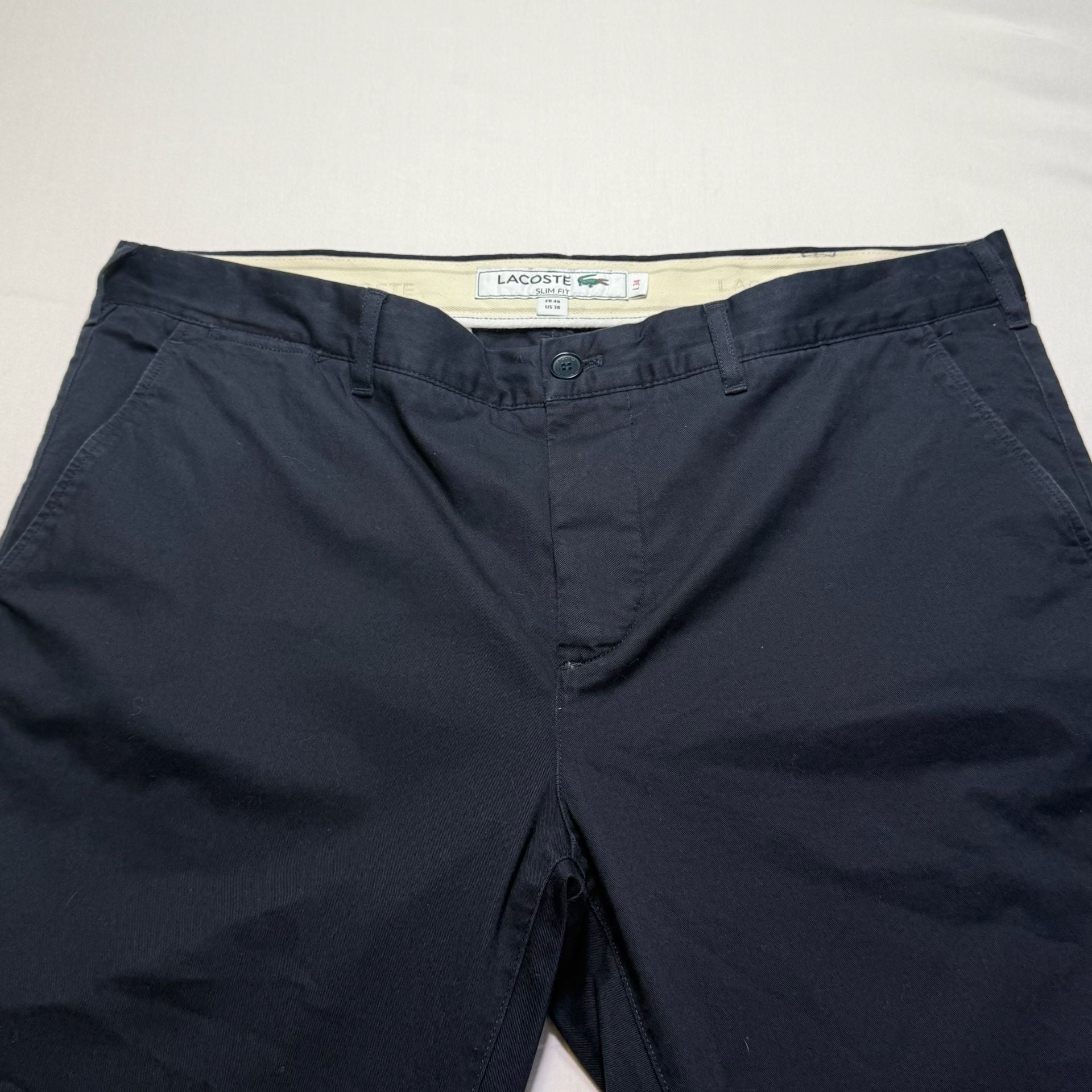 Lacoste Slim Fit Chino Pants Navy Blue US 38x30 2