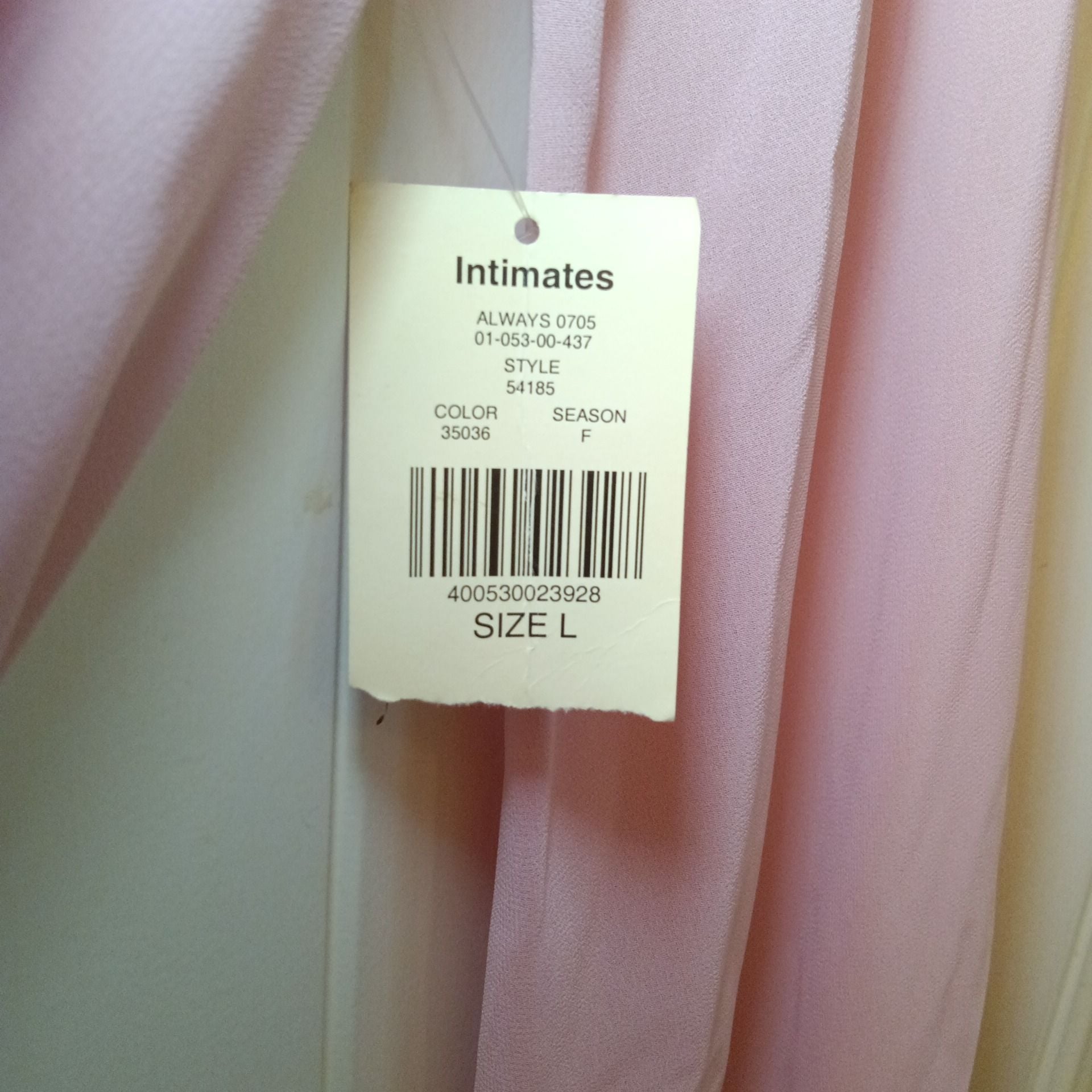 Valerie Stevens Pink Chiffon Pleated Robe Size L 9
