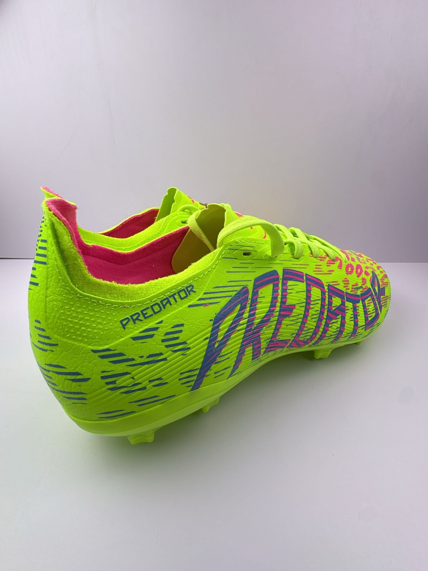 Adidas Predator League FG Soccer Cleats Solar Yellow/Black/Pink Size 7.5 4