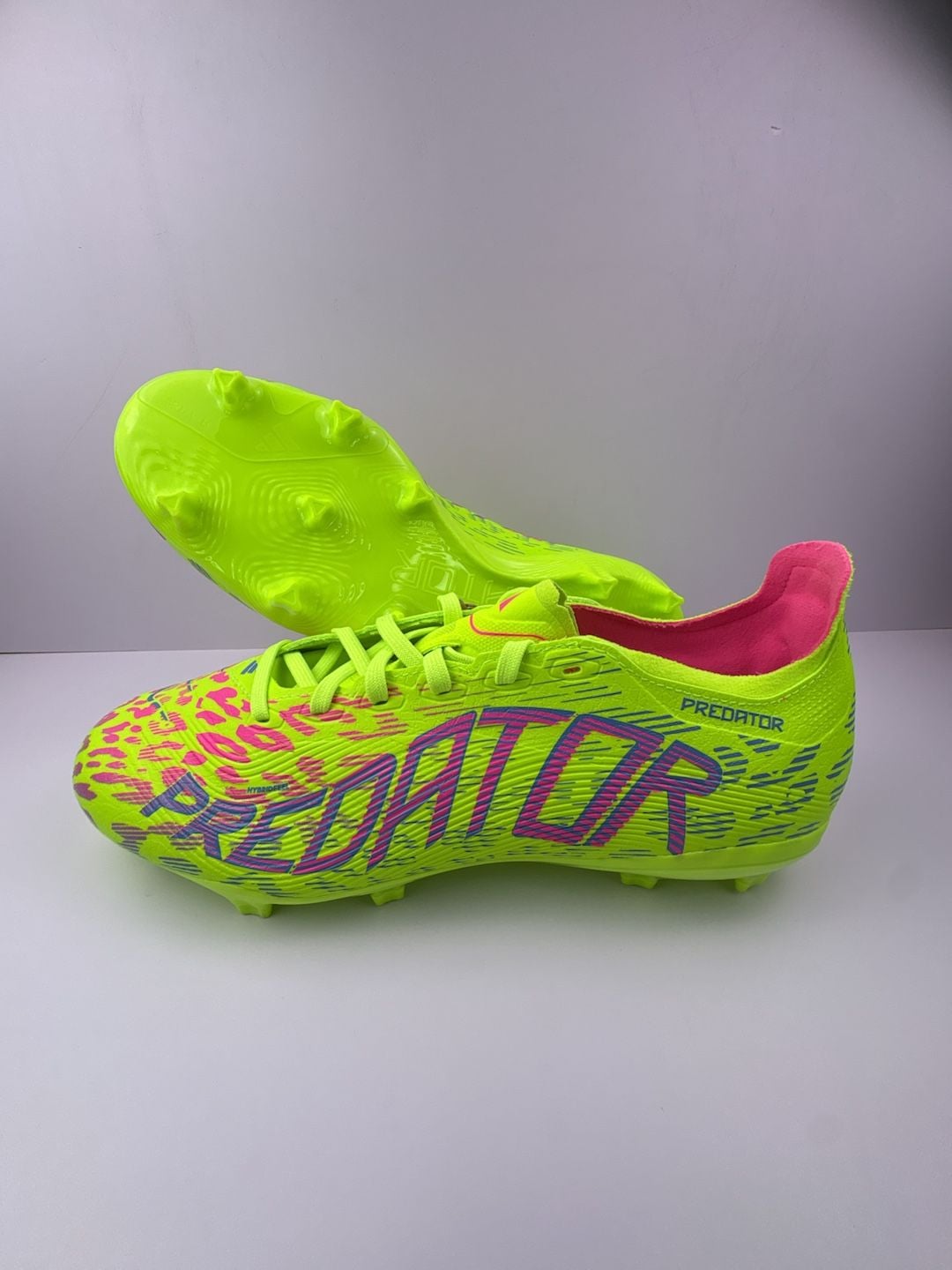 Adidas Predator League FG Soccer Cleats Solar Yellow/Black/Pink Size 7.5 6