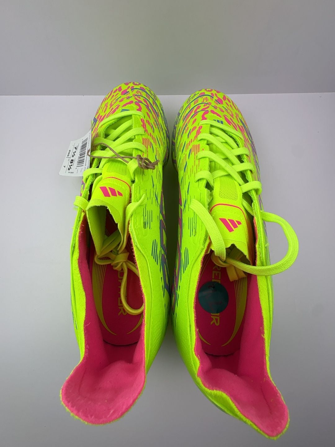 Adidas Predator League FG Soccer Cleats Solar Yellow/Black/Pink Size 7.5 7