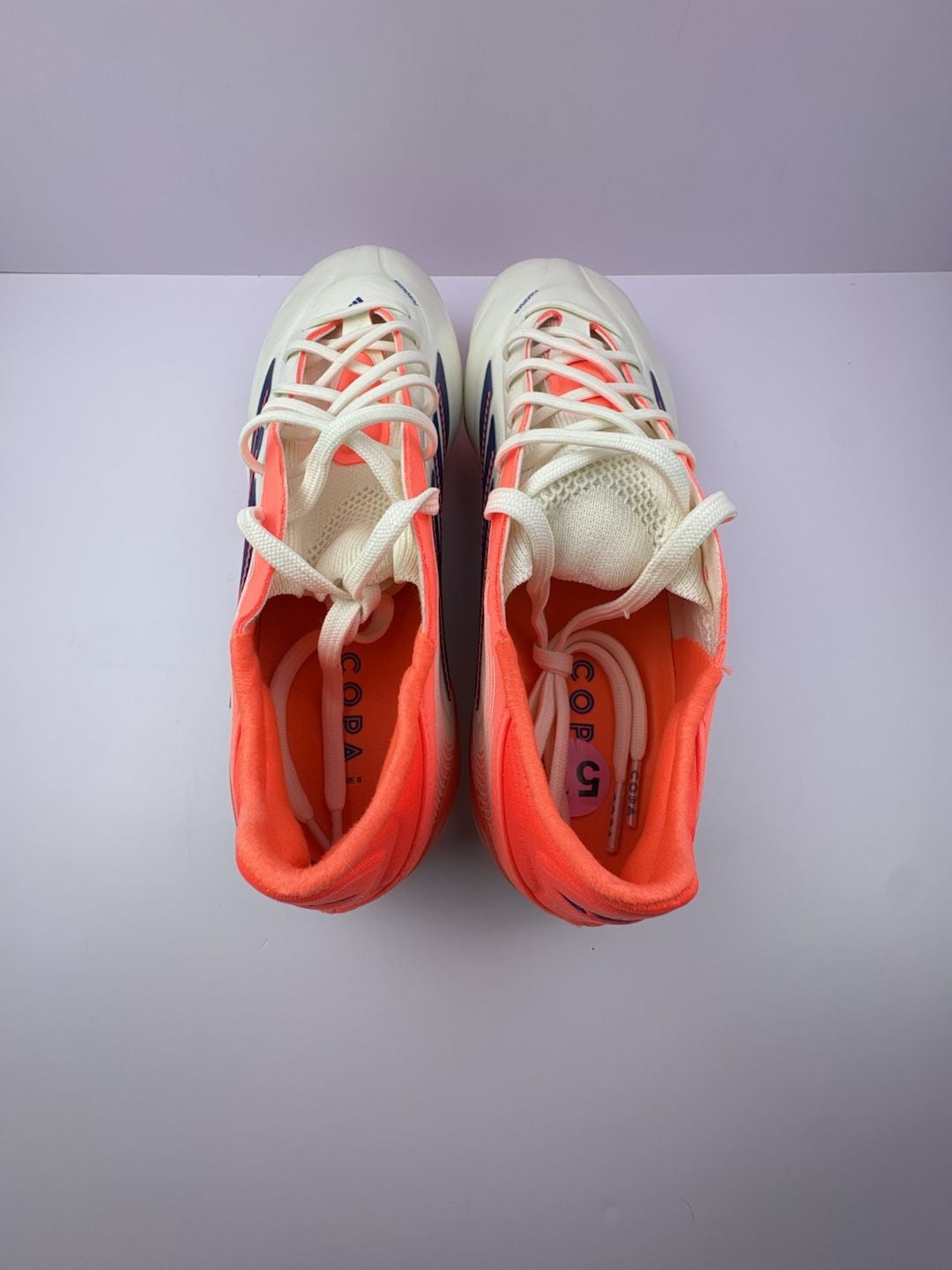Adidas Copa Pure. 3 Elite FG Soccer Cleats Off White/orange  size 5.5 7