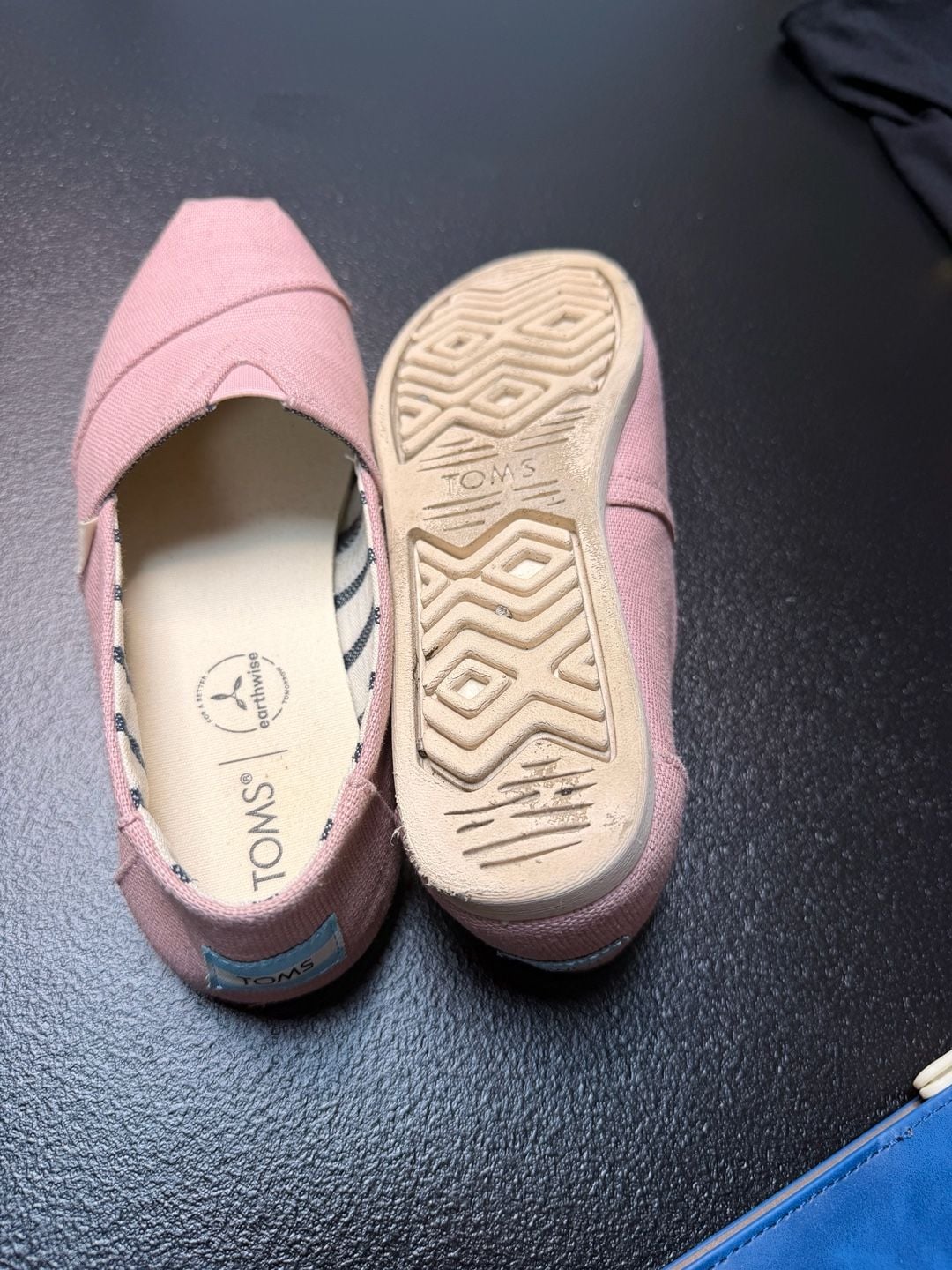 TOMS Earthwise Women's Pink Canvas Alpargata Slip-On Shoes Size W7 5