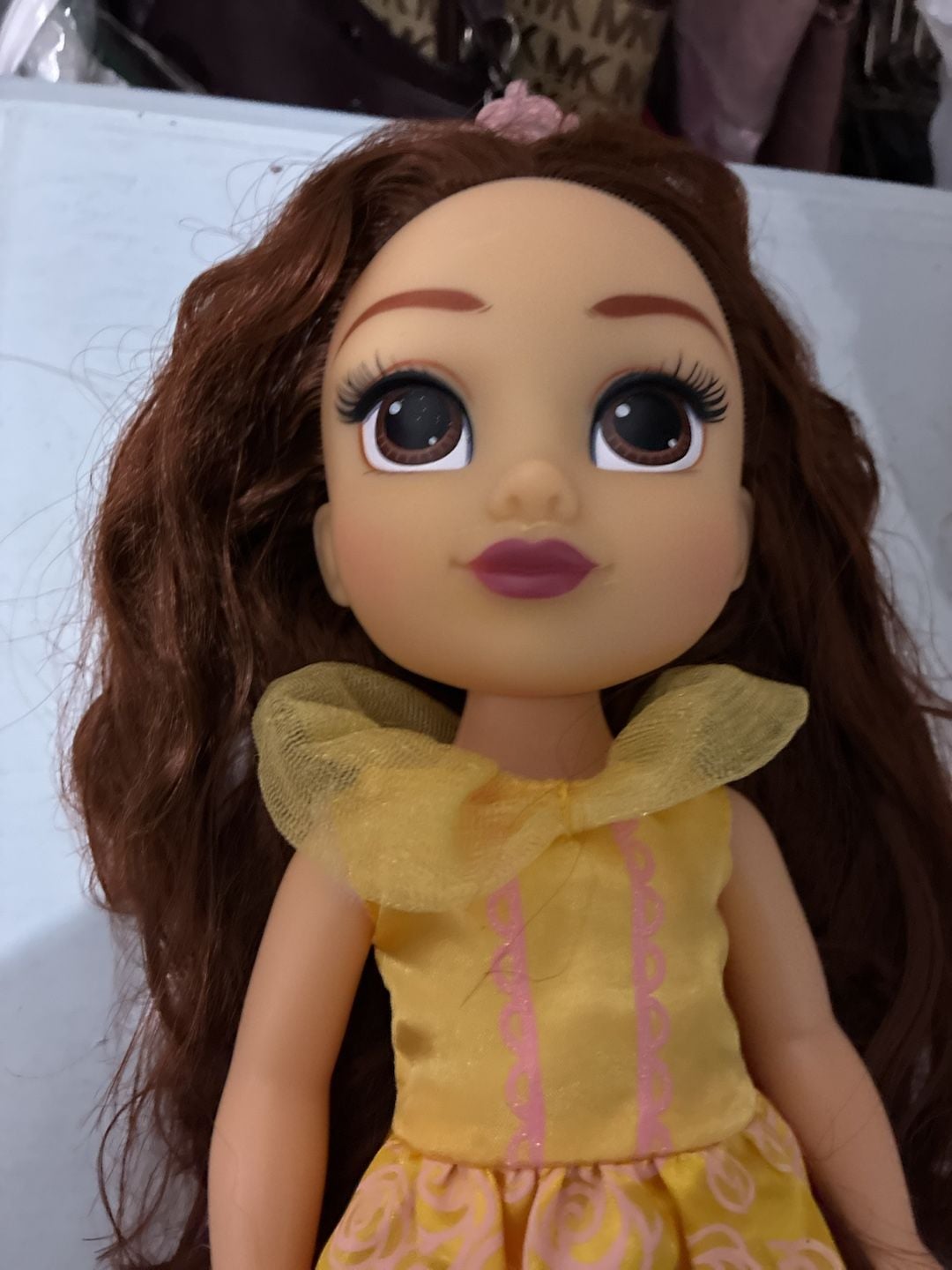 Disney Princess Belle Toddler Doll Yellow Rose Dress 2