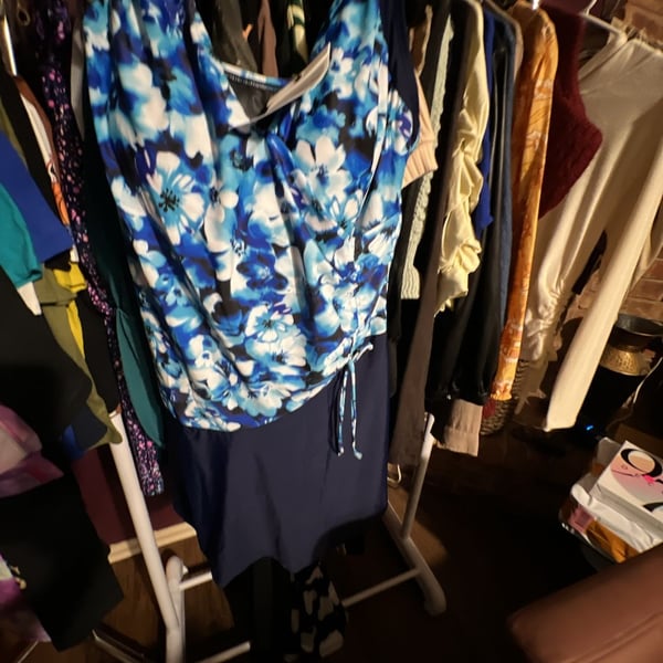 Hanna Nikole Floral Print Swim Dress
