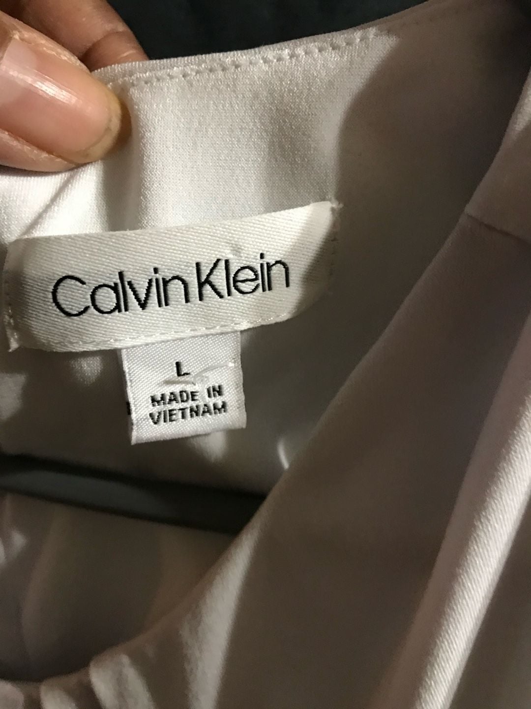 Calvin Klein Women's Polka Dot Sleeveless Pleated Blouse Size L 3