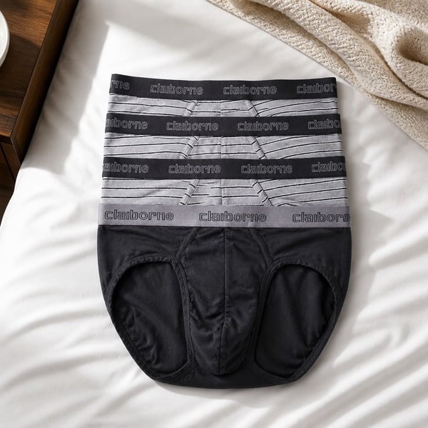 Claiborne Men's Briefs Underwear Size XL 4-Pack #585