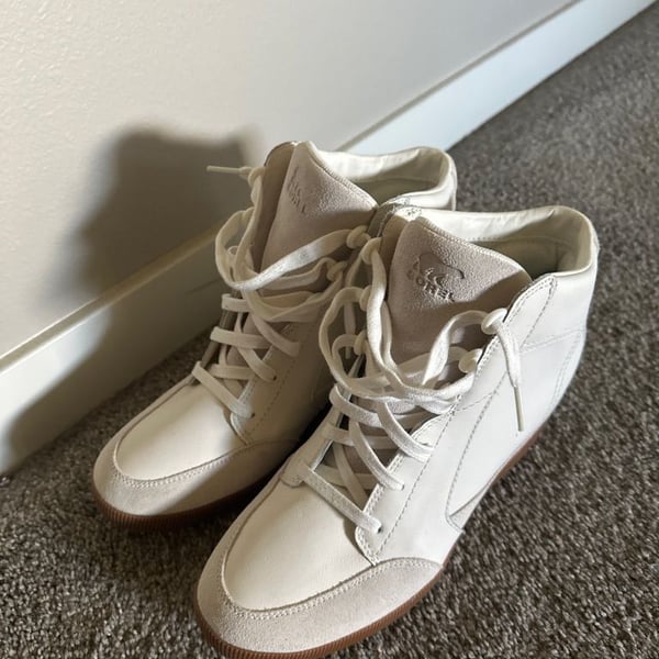 Sorel Out N About Plus Wedge High Top Sneakers White