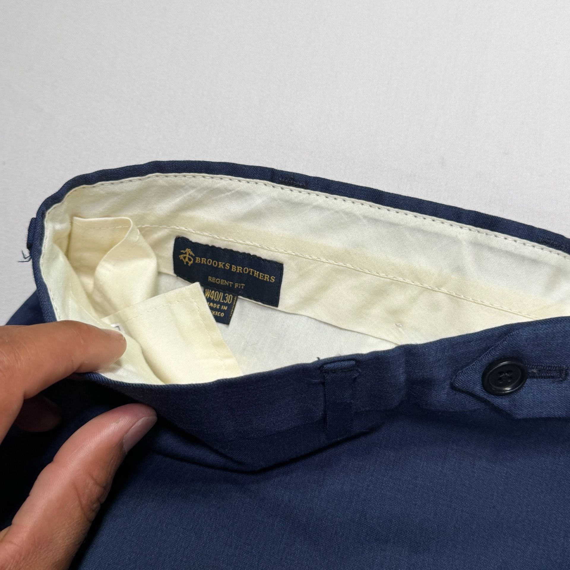 Brooks Brothers Regent Fit Dress Pants 40x30 Blue 5