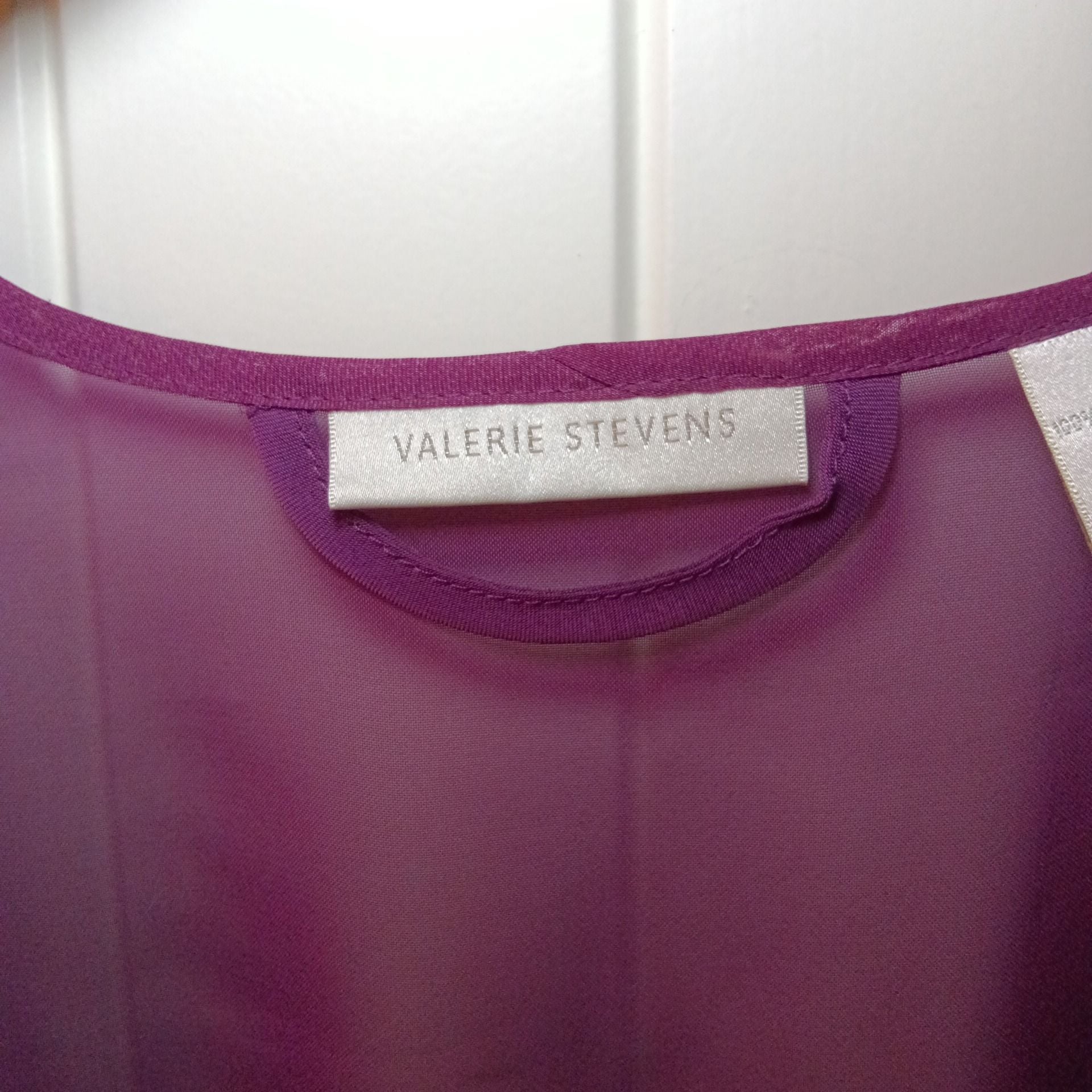 Valerie Stevens Sheer Purple Robe Size M 7