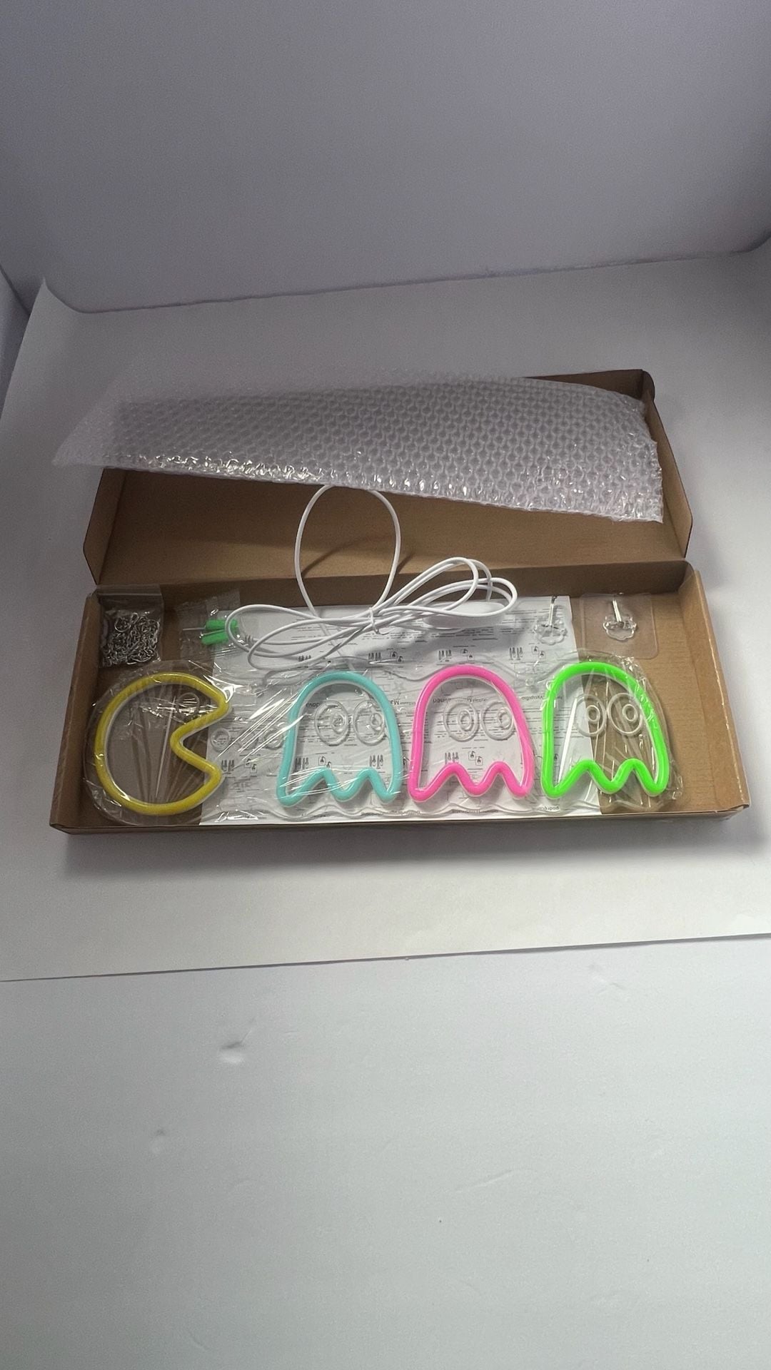 Pac-Man and Ghosts LED Neon Wall Sign USB Powered 7