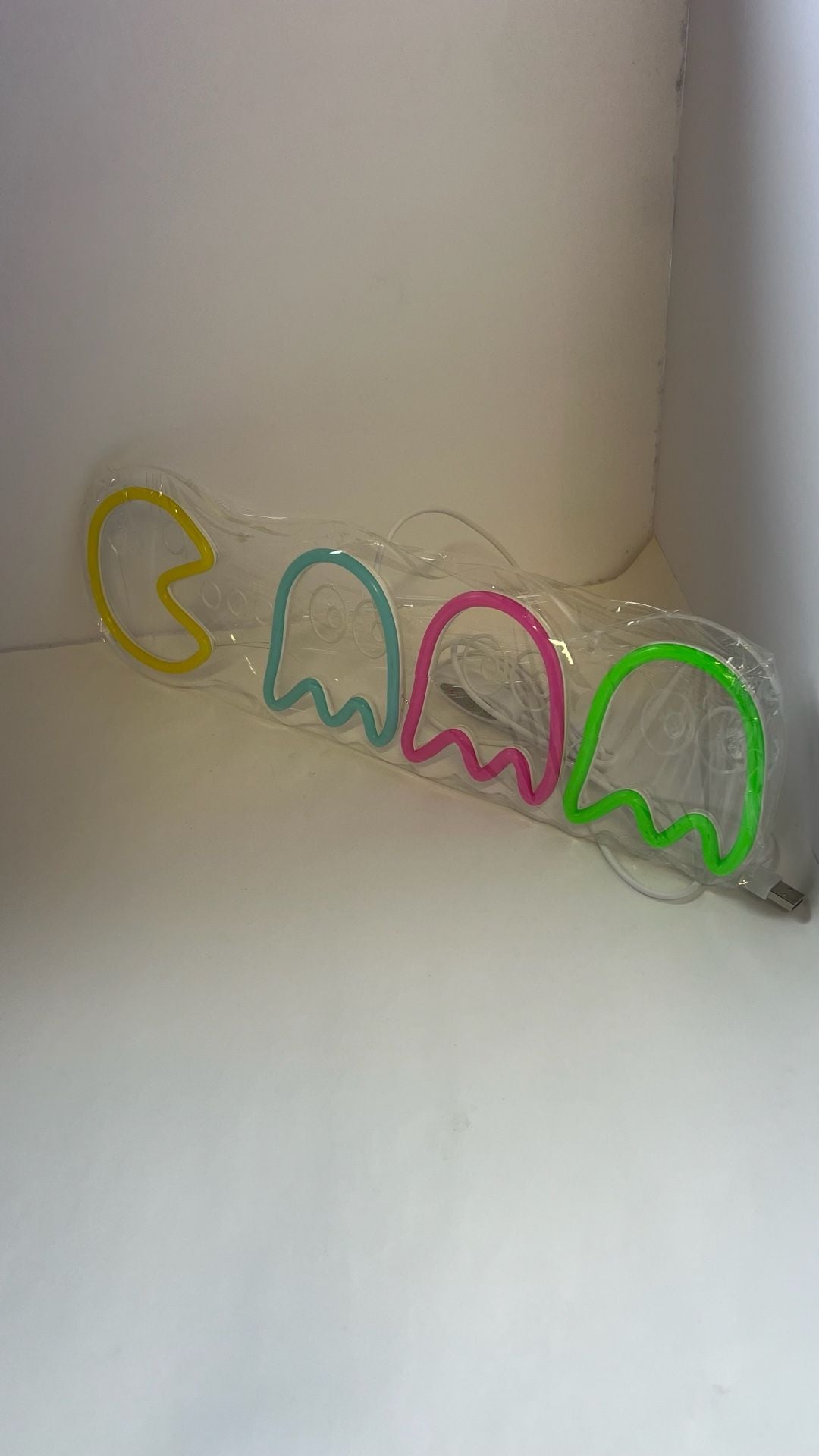 Pac-Man and Ghosts LED Neon Wall Sign USB Powered 11