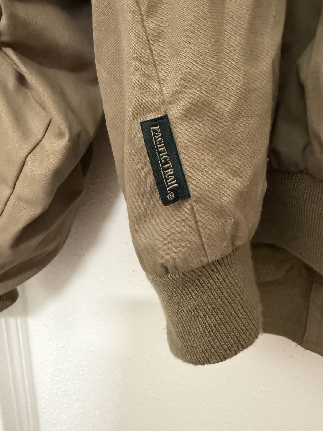 Pacific Trail Vintage Canvas Bomber Jacket Tan Size XL 7