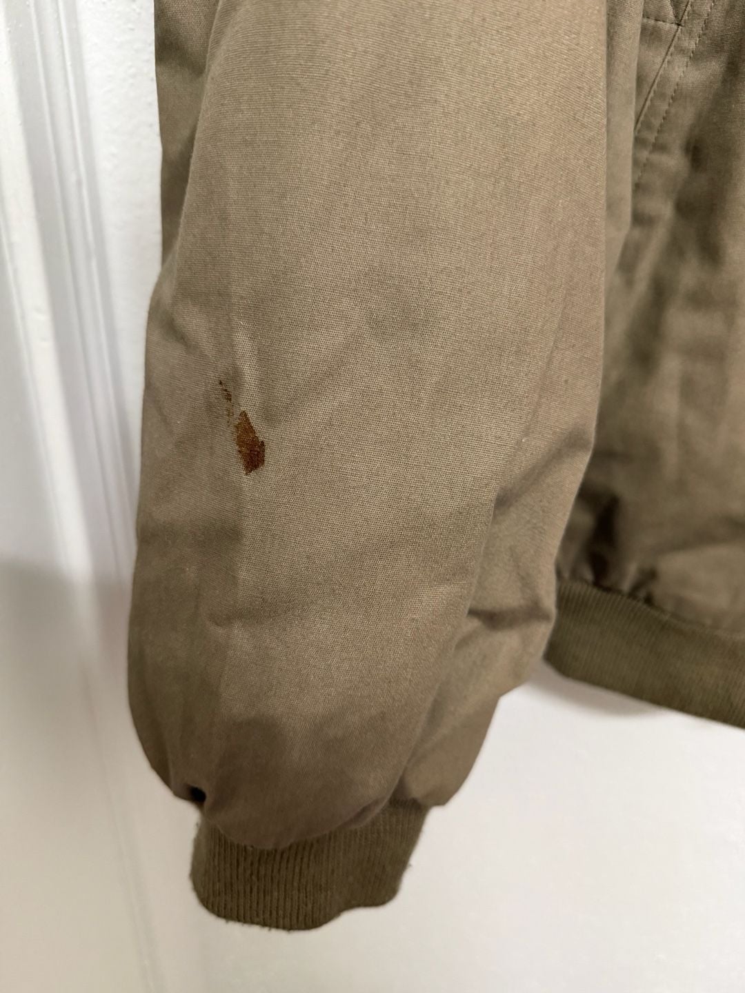 Pacific Trail Vintage Canvas Bomber Jacket Tan Size XL 8
