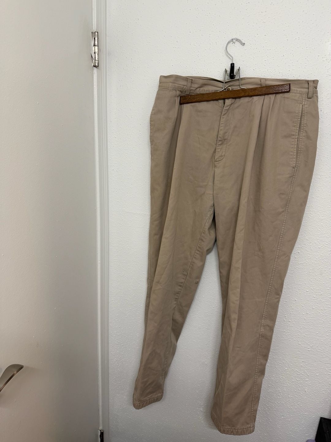 Lands' End Men's Regular Standard Khaki Chino Pants Size 36 2