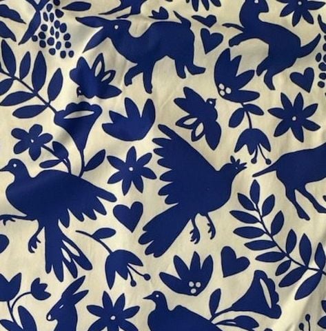Persifor Sleeveless Shift Dress Size S Blue White Animal Print 3