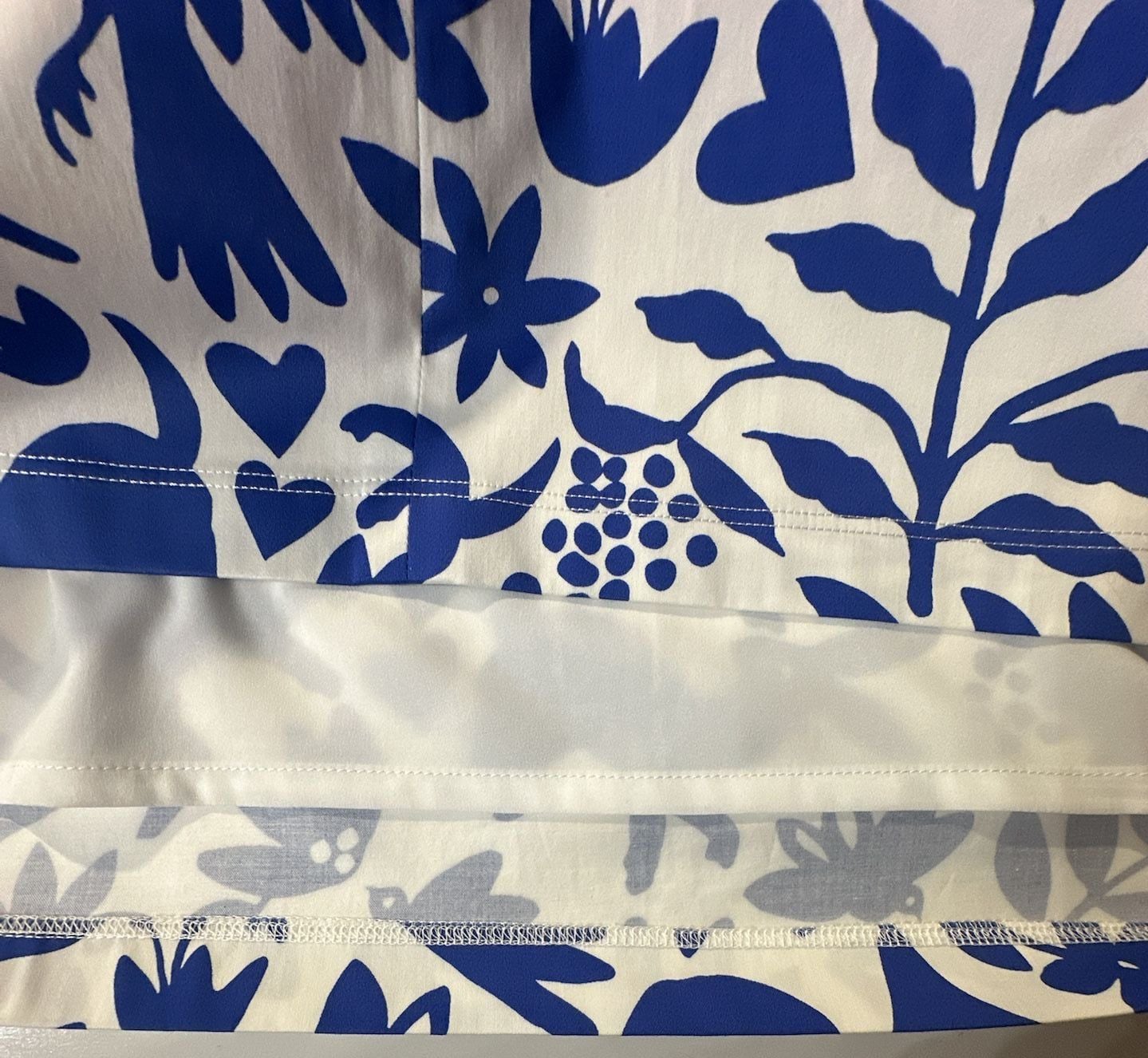 Persifor Sleeveless Shift Dress Size S Blue White Animal Print 8