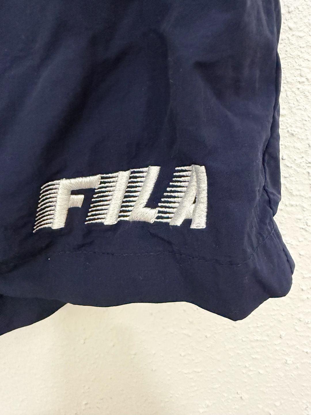 Fila Nylon Belted Athletic Shorts Navy Blue Size XL 6