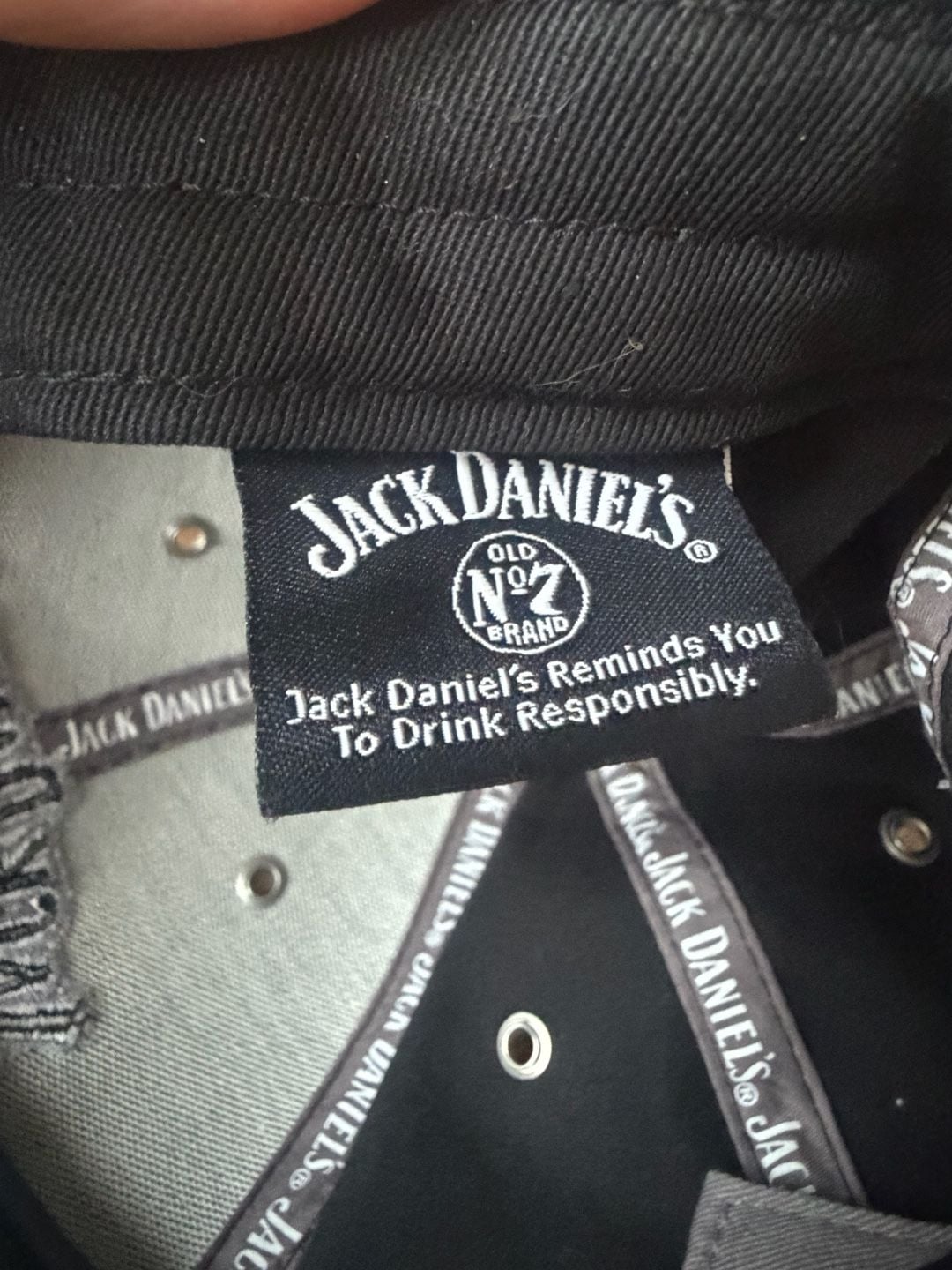 Jack Daniel's Old No. 7 Brand Black Baseball Cap Hat One Size Fits Most 5