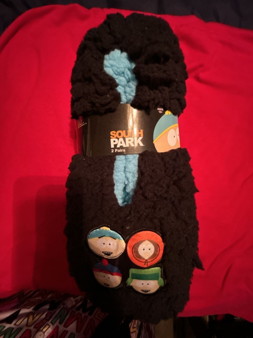 South Park Fuzzy Plush Crew Socks 2-Pair Set 1